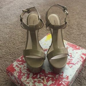 Chinese Laundry Controversy Nude Patent Wedges